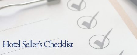 Hotel seller's checklist. Image has checkboxes on a piece of paper.